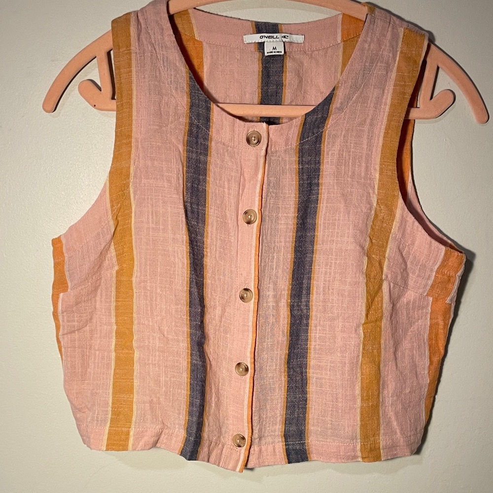 O’Neill Cropped Linen Top